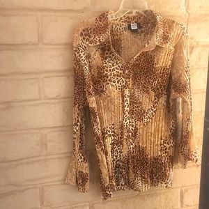 Studio 1940 Animal Print Blouse